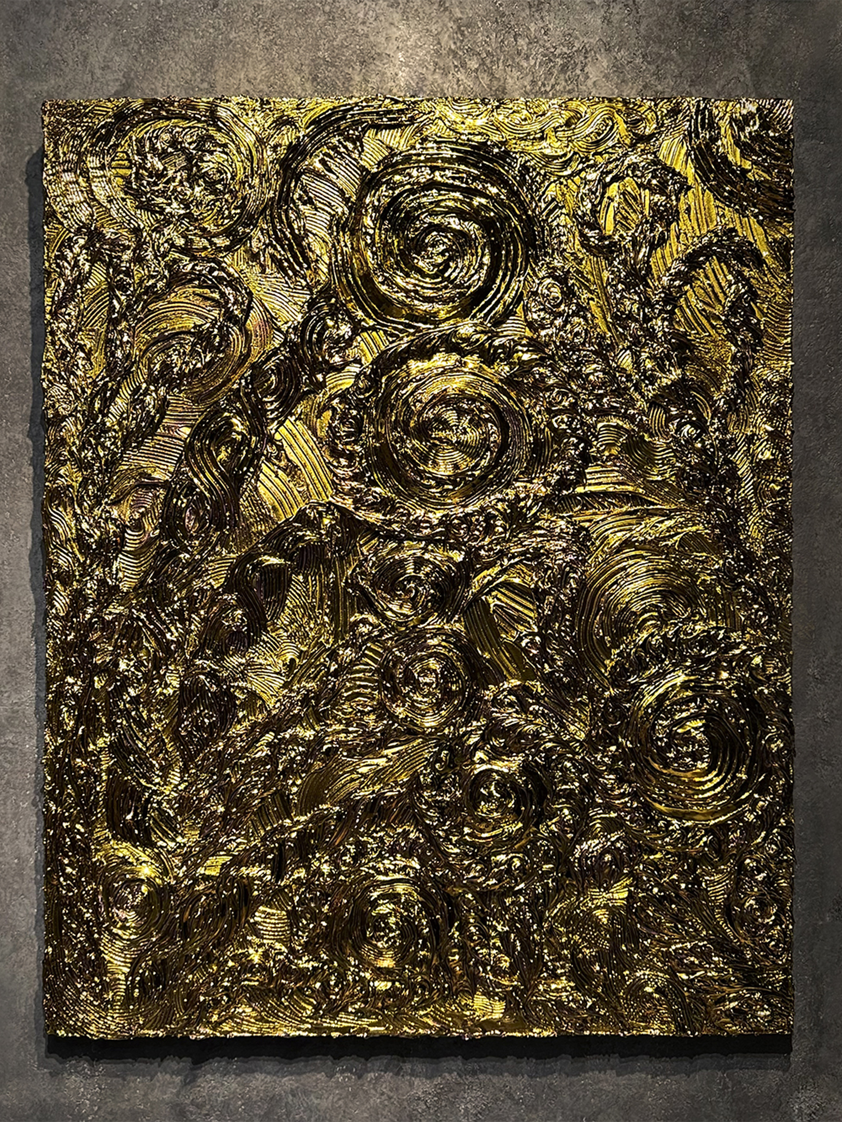 Mandala F30号 24K Full Gold