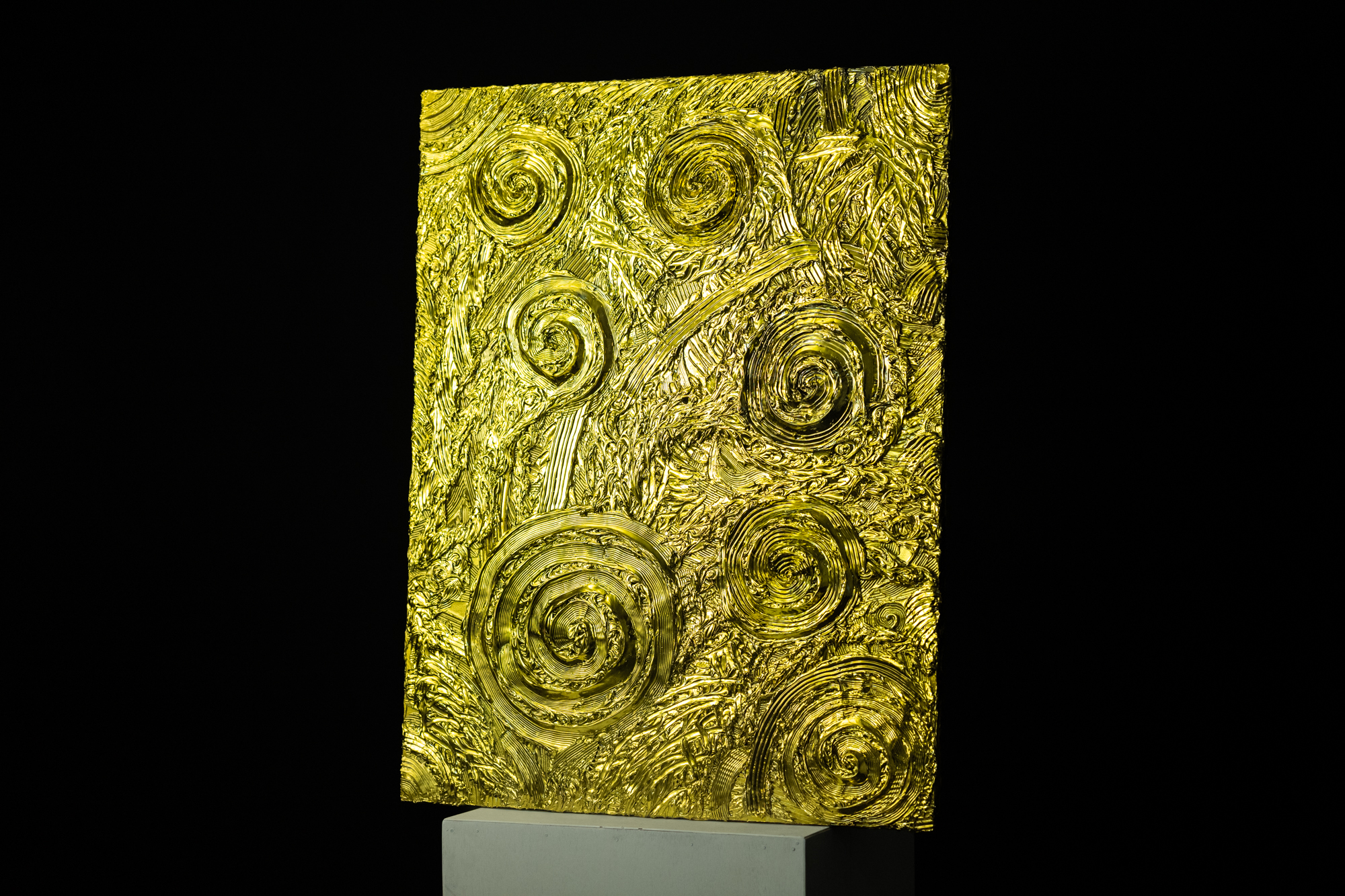 Mandala F50号 24K Full Gold